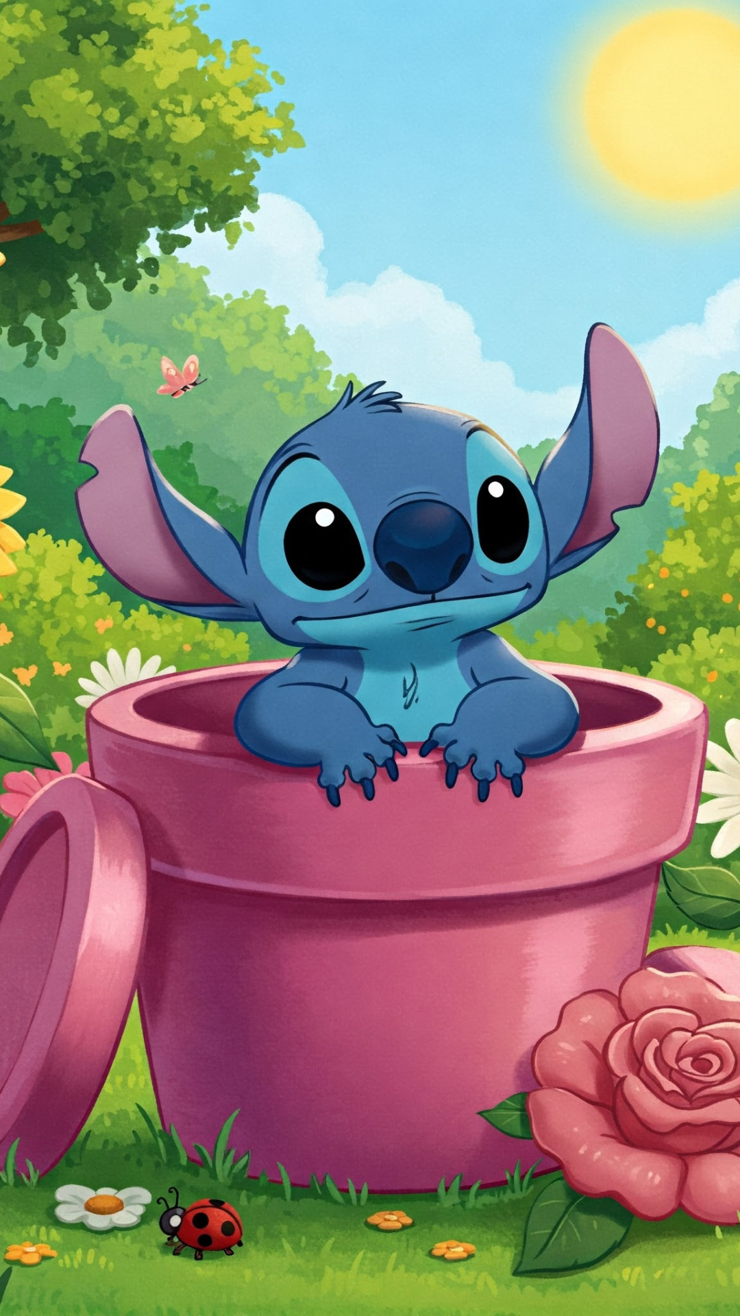 whatsapp iphone fondos de pantalla de Stitch