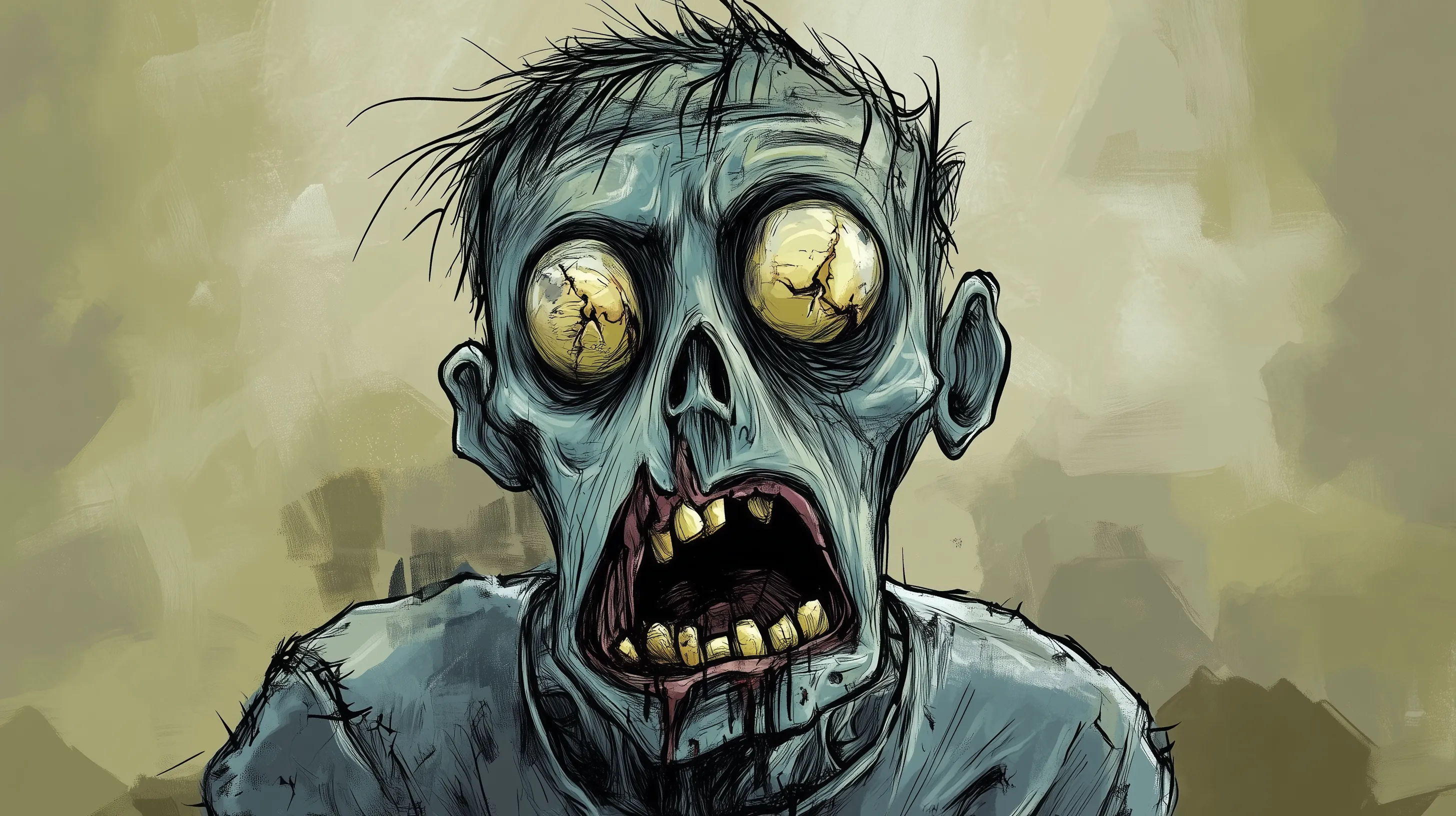 fondos de pantalla 4k Zombie de computadora