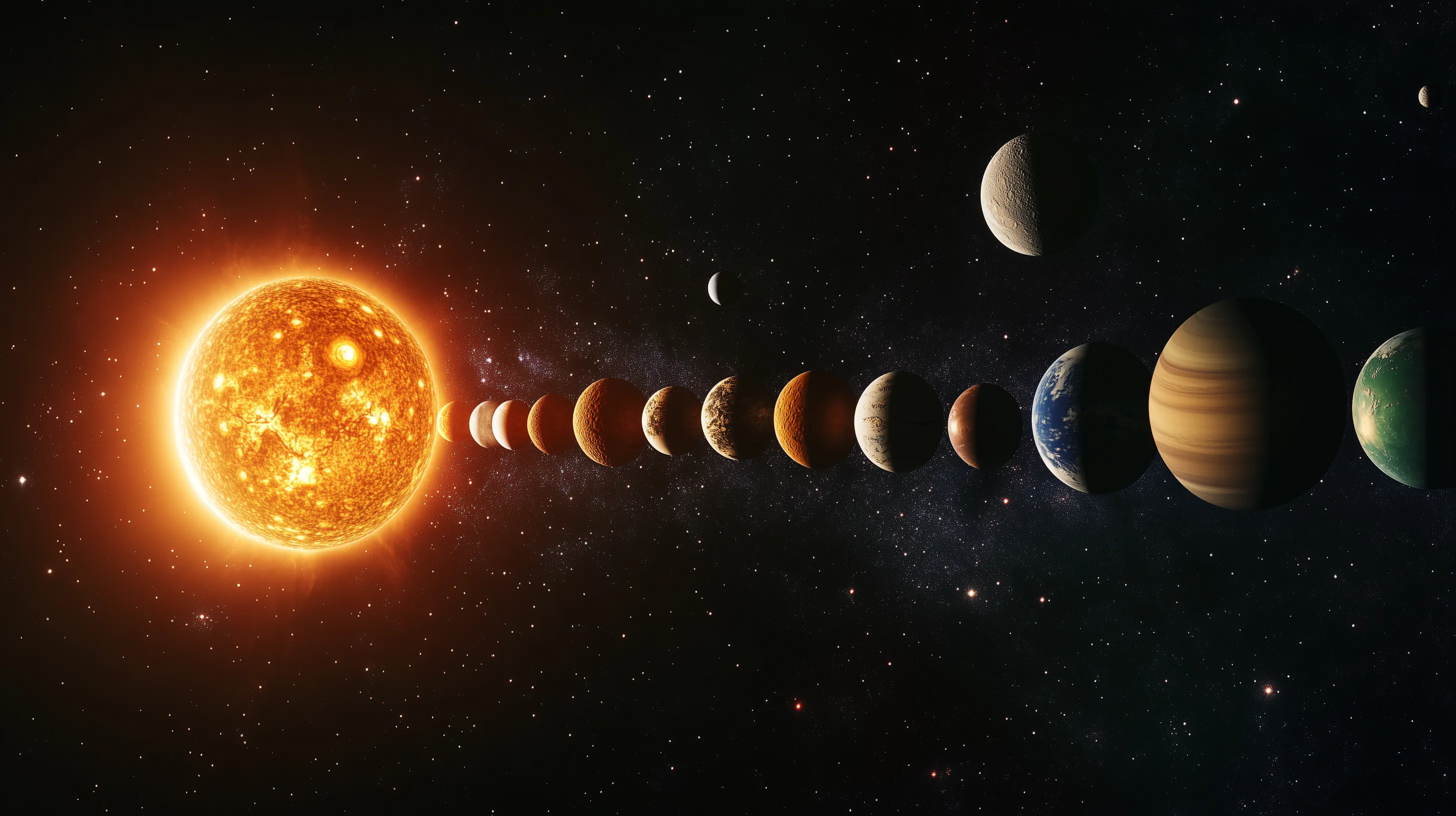 fondos de pantalla aesthetic de Sistema Solar para pc