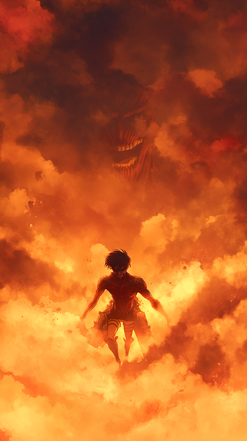 fondos de pantalla iphone Attack on Titan