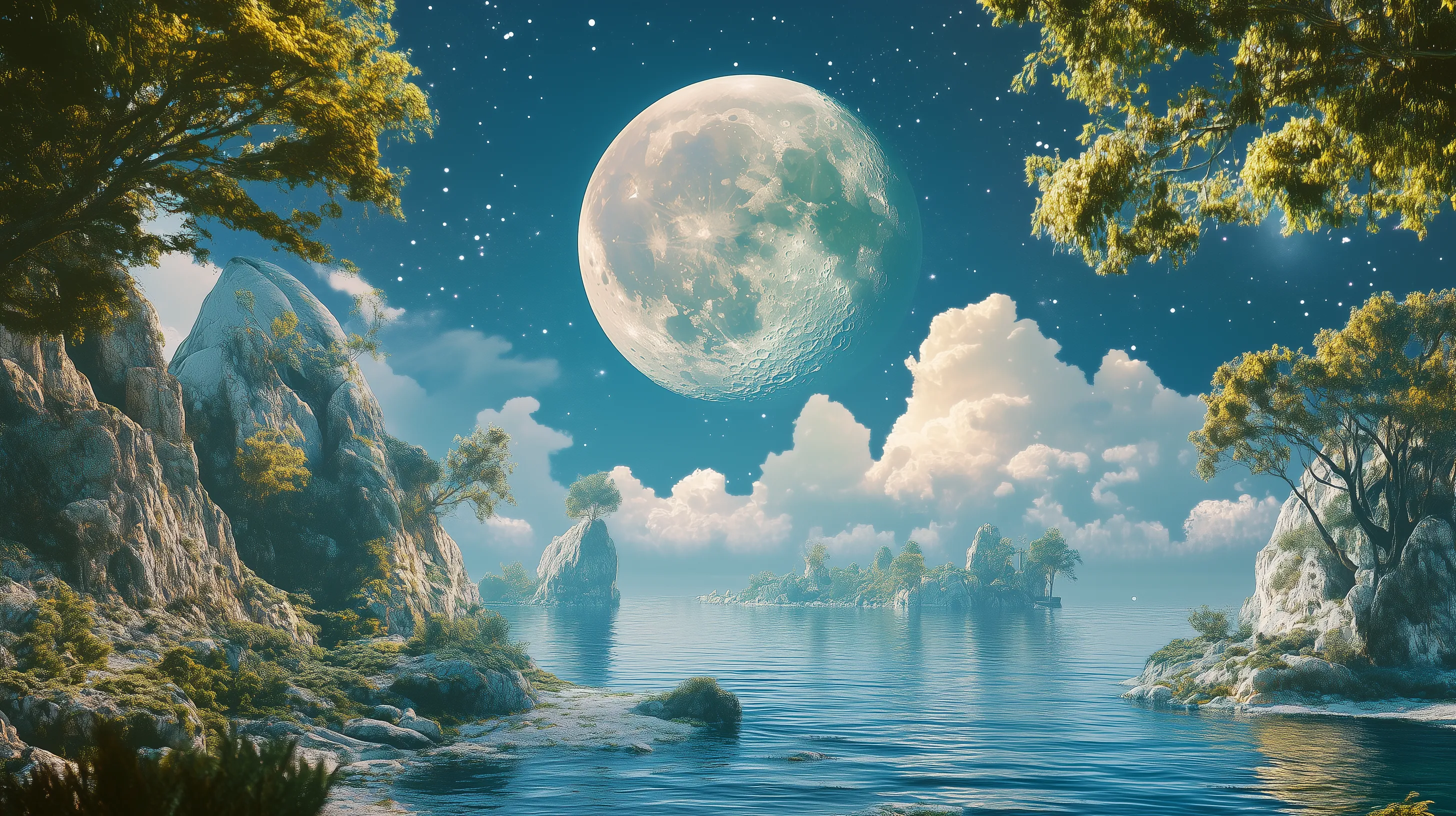 brillante fondos de pantalla de Luna para pc
