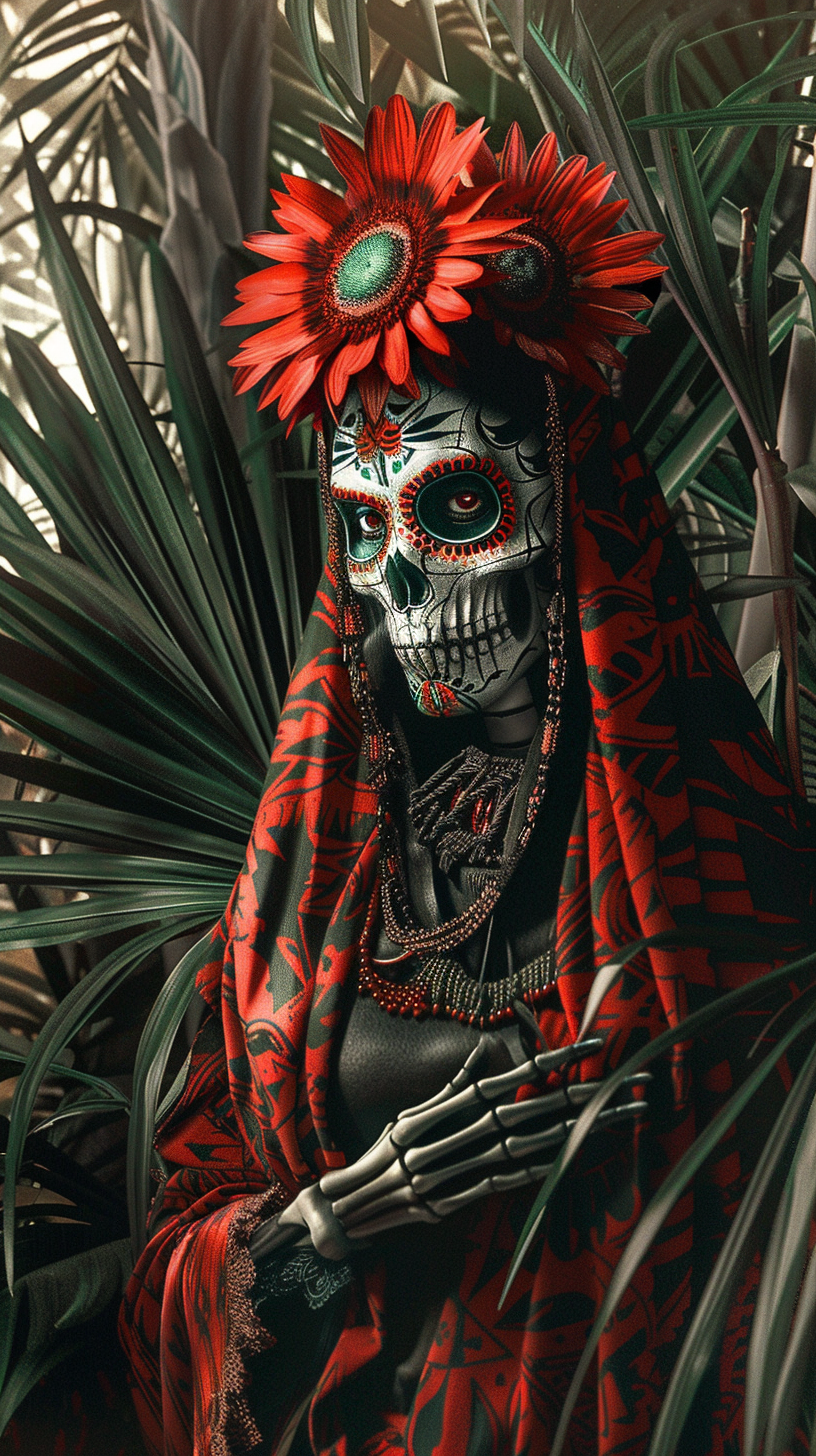 fondos de pantalla 4k Santa Muerte de celular