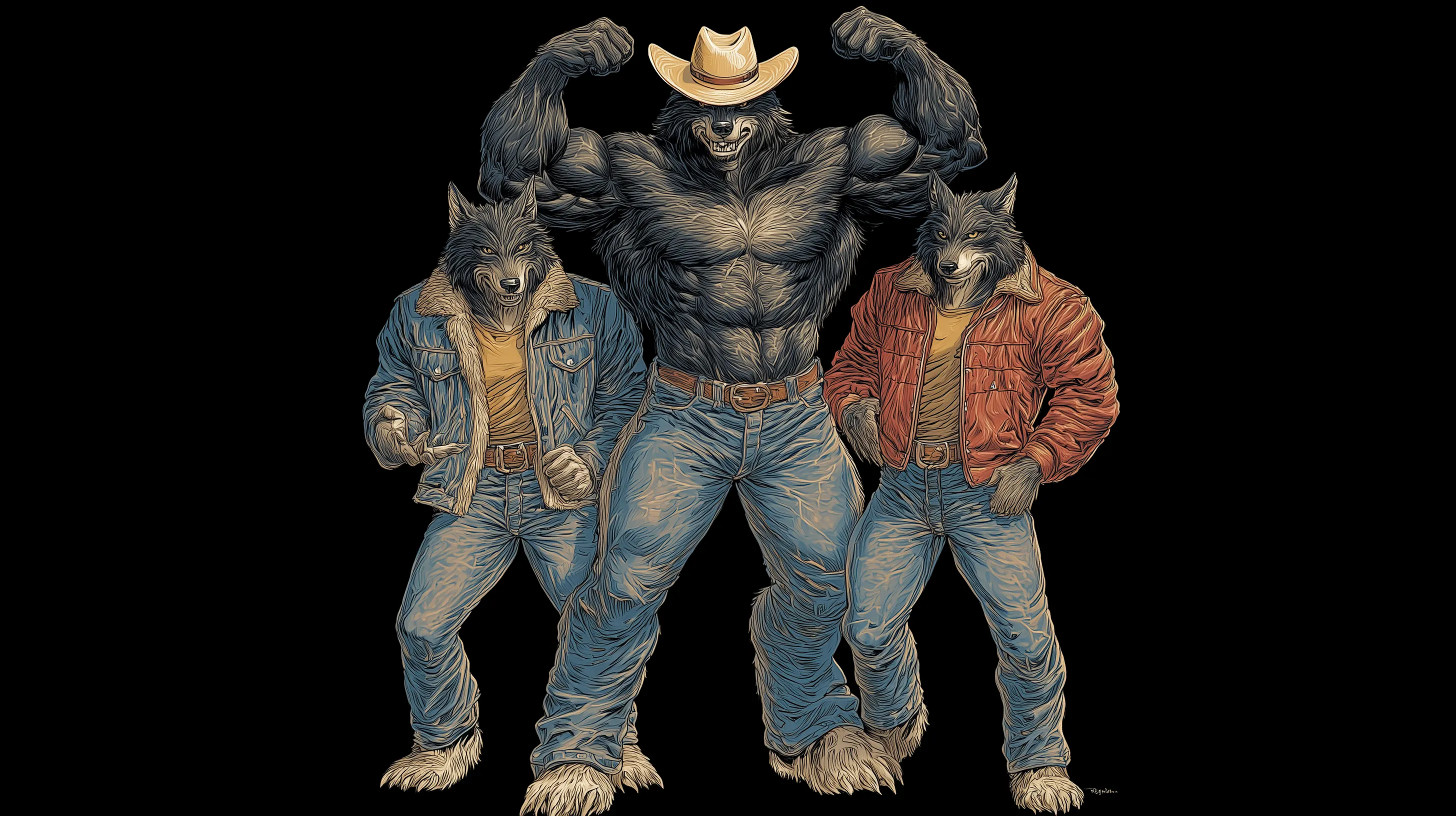 fondos de pantalla aesthetic de Hombre Lobo para pc