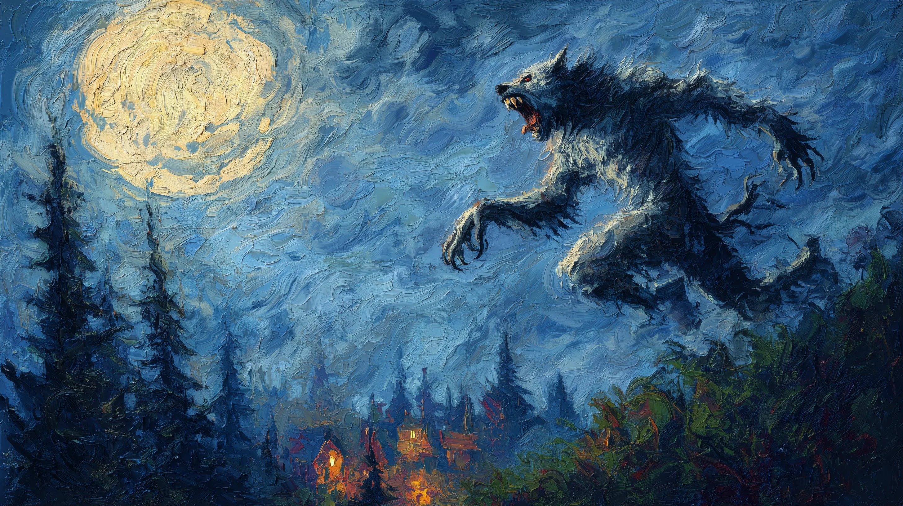 fondos de pantalla 4k Hombre Lobo de pc