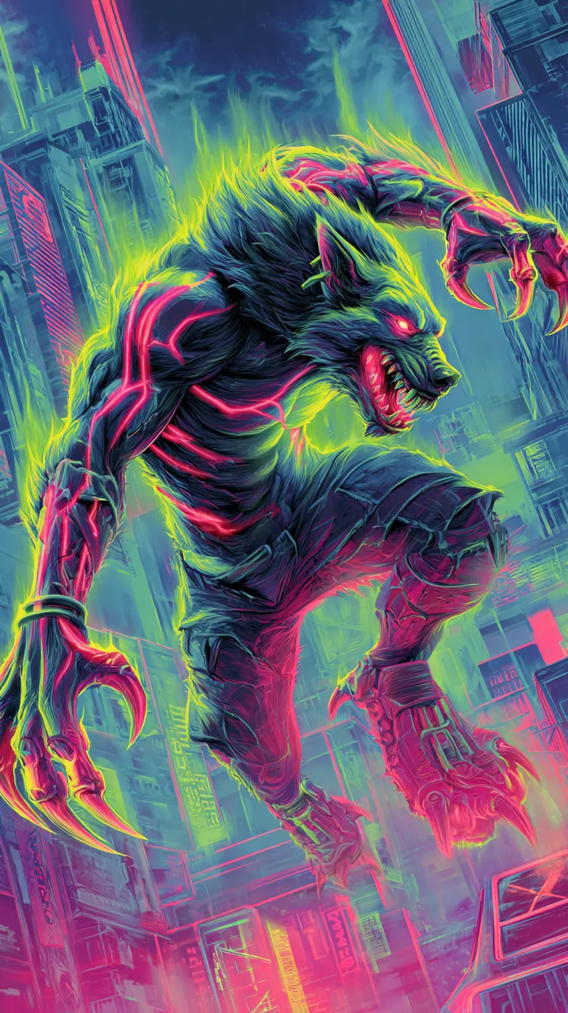 fondos de pantalla aesthetic de Hombre Lobo para celular