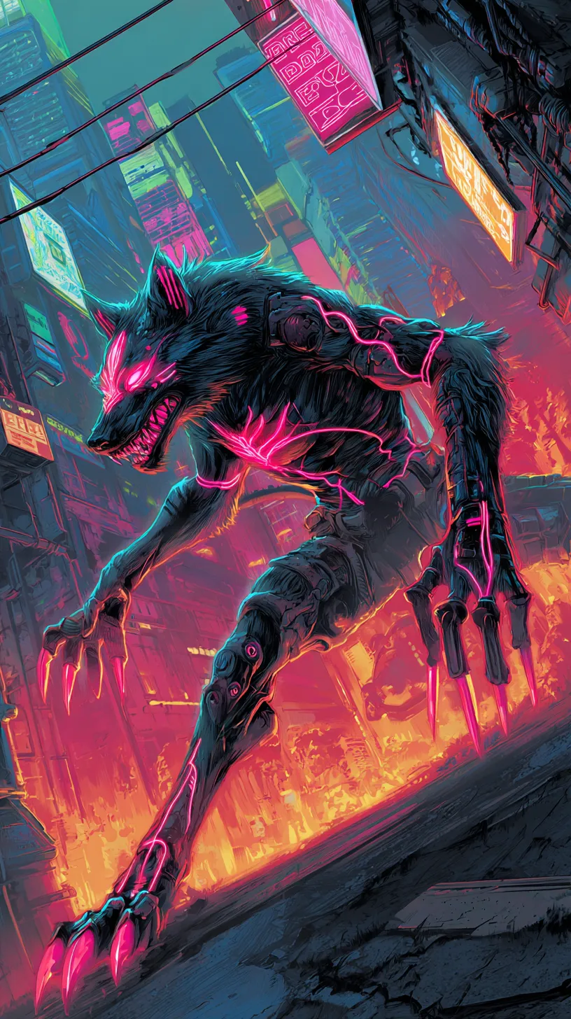 fondos de pantalla aesthetic Hombre Lobo de celular