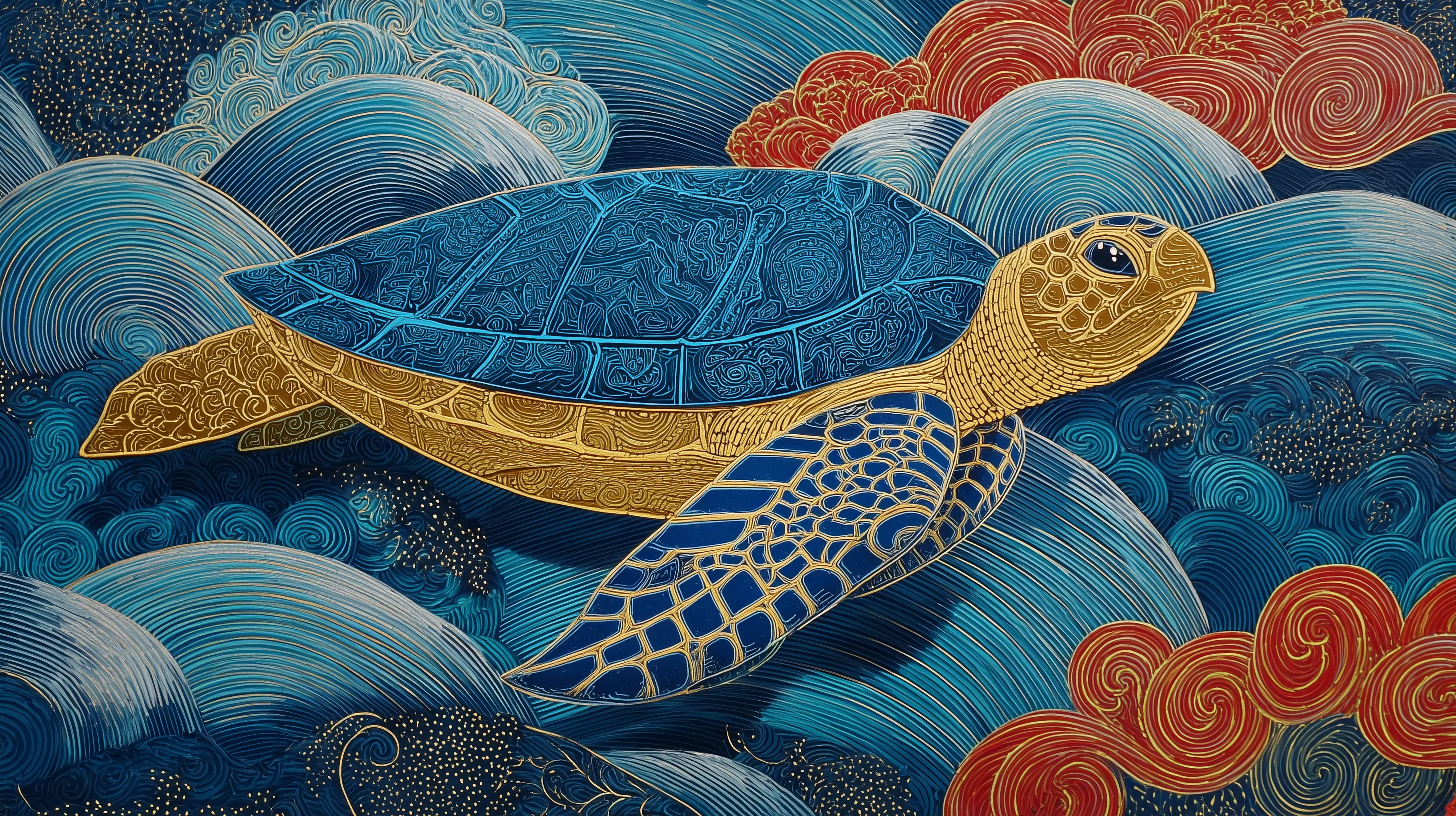 fondos de pantalla 4k Tortuga de computadora